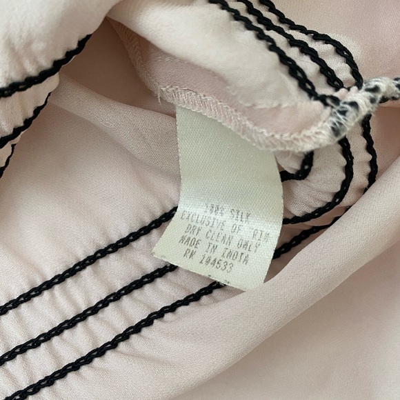 Y2K 100% silk Nanette Lepore peasant top - Picture 6 of 7